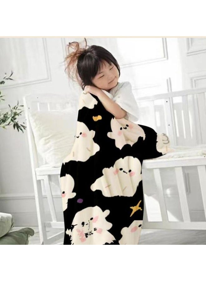 general Baby and children's cartoon flannel thin blanket (warm and comfortable, suitable for sleep, game use) 70cm*100cm - Image 2