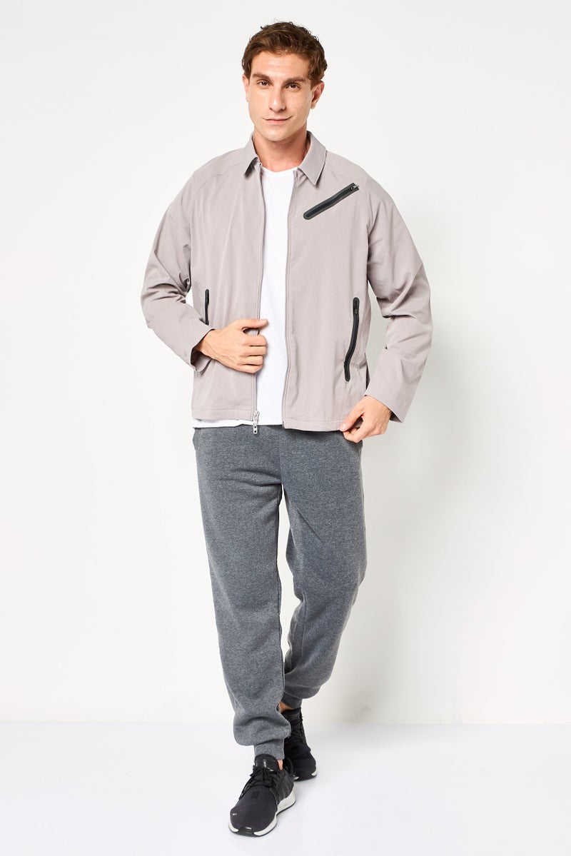 UNDER ARMOUR Men Sportswear Fit Training Jackets, Grey - Image 2