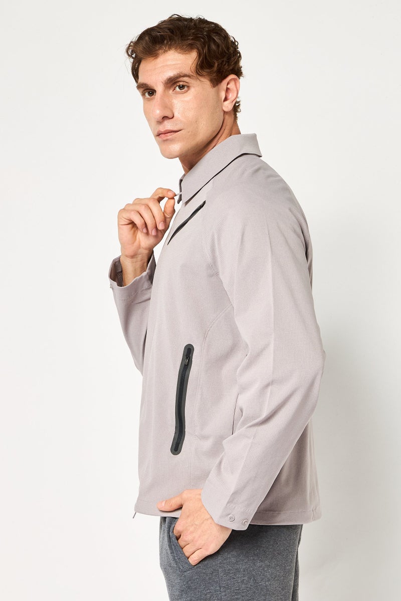 UNDER ARMOUR Men Sportswear Fit Training Jackets, Grey - Image 3