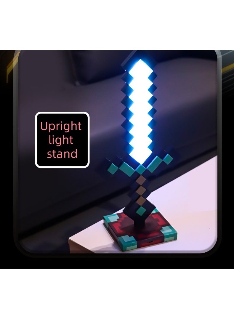 DF Diamond Sword Night Light, 7 Color Changing Sword, Children Boy Lightsaber Toy - Image 2