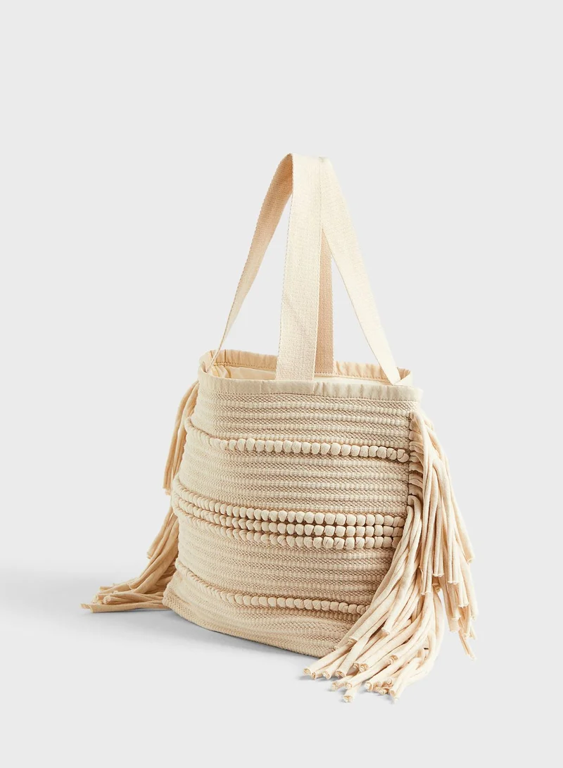H&M Jacquard-Weave Shopper