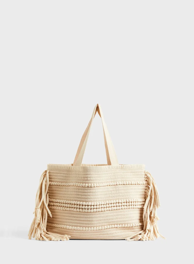 H&M Jacquard-Weave Shopper