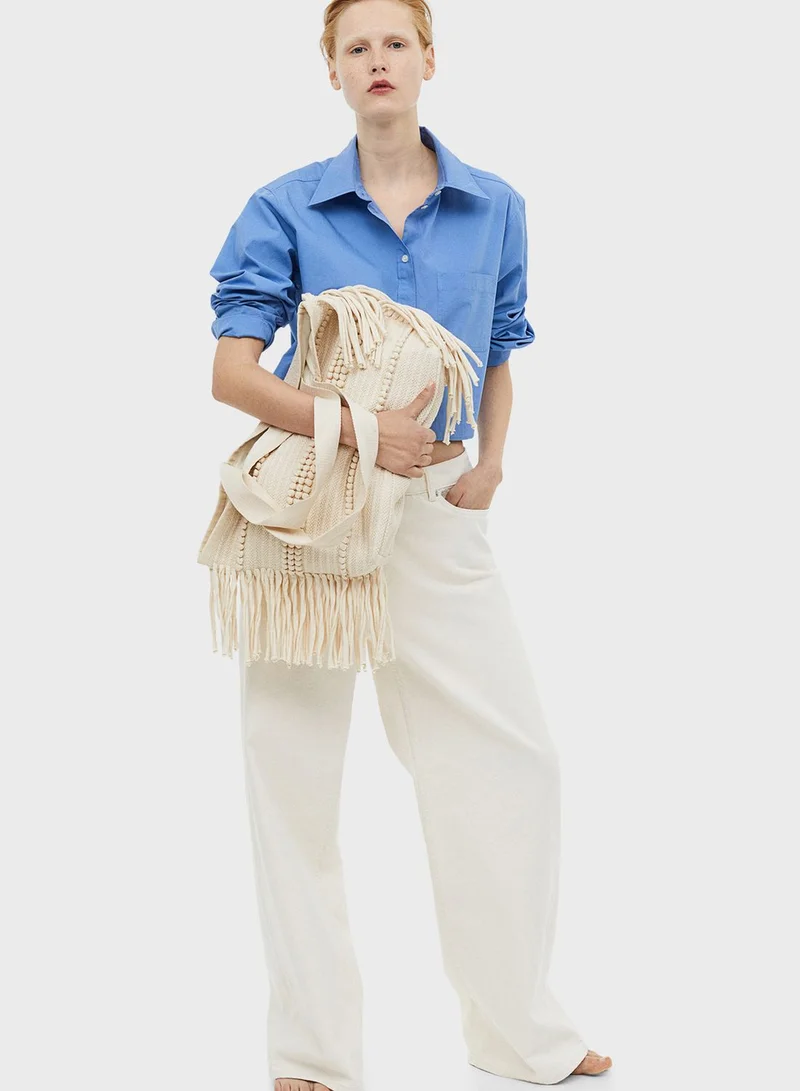 H&M Jacquard-Weave Shopper