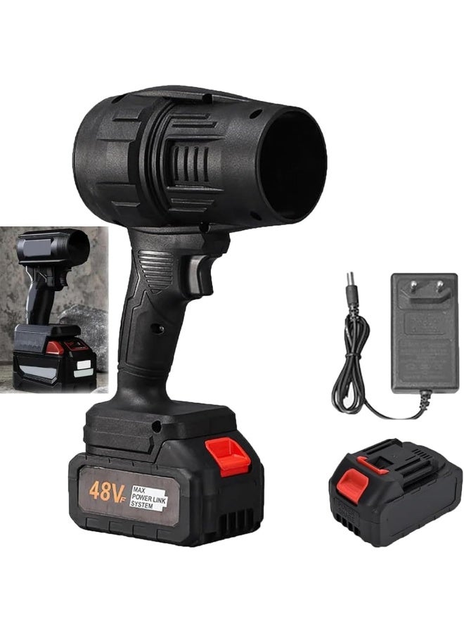 Cordless Portable Electric Air Blower with Rechargeable Battery High Power Multifunction Air Cleaning Tool for Car Detailing Dust Removal Leaf Cleaning Surface Drying and Everyday Maintenance - Image 1