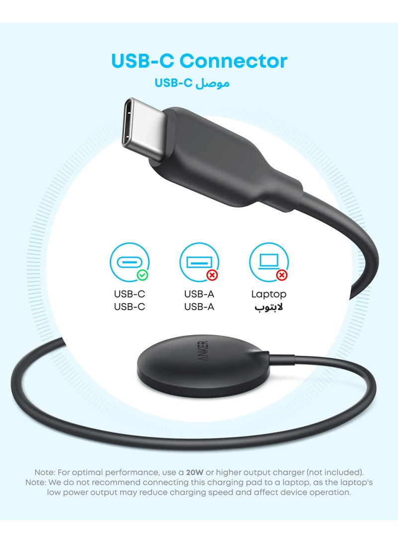 Anker Zolo Magnetic Wireless Charger, Qi2 Certified 15W MagSafe-Compatible Wireless Charging Pad, for iPhone 17/16/15/14 Series, AirPods, and More (Adapter Not Included) (Black, 1 Pack) - Image 5