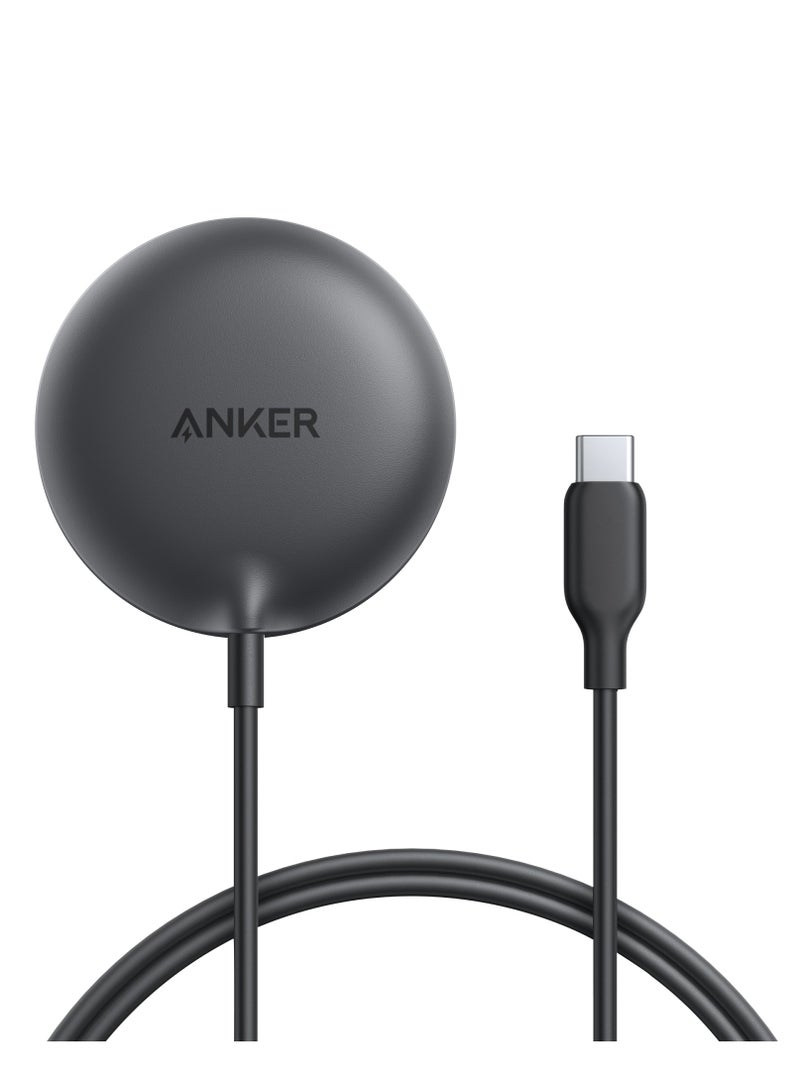 Anker Zolo Magnetic Wireless Charger, Qi2 Certified 15W MagSafe-Compatible Wireless Charging Pad, for iPhone 17/16/15/14 Series, AirPods, and More (Adapter Not Included) (Black, 1 Pack) - Image 1