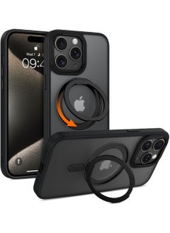 Rock Pow Case for iPhone 15 Pro Max [360° Ring Stand] [Compatible with Magsafe] Shock Proof Drop Protection Slim Magnetic iPhone 15 Pro Max Phone Case for Men Women- Easy-Relax Series  - Image 1