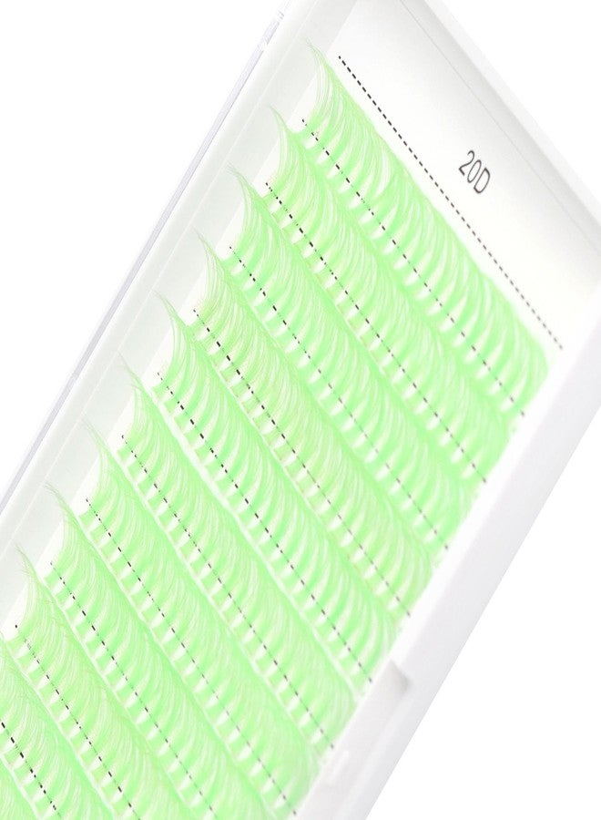 Bodermincer D Curl 240pcs 20D Lash Clusters Wispy Lashes Rose,Red,Blue,Black,Brown,Purple,Light Green,Dark Green Colors to Choose Lashes Cluster Eyelashes Eyelash Extension (20D-Light Green-10mm) - Image 5
