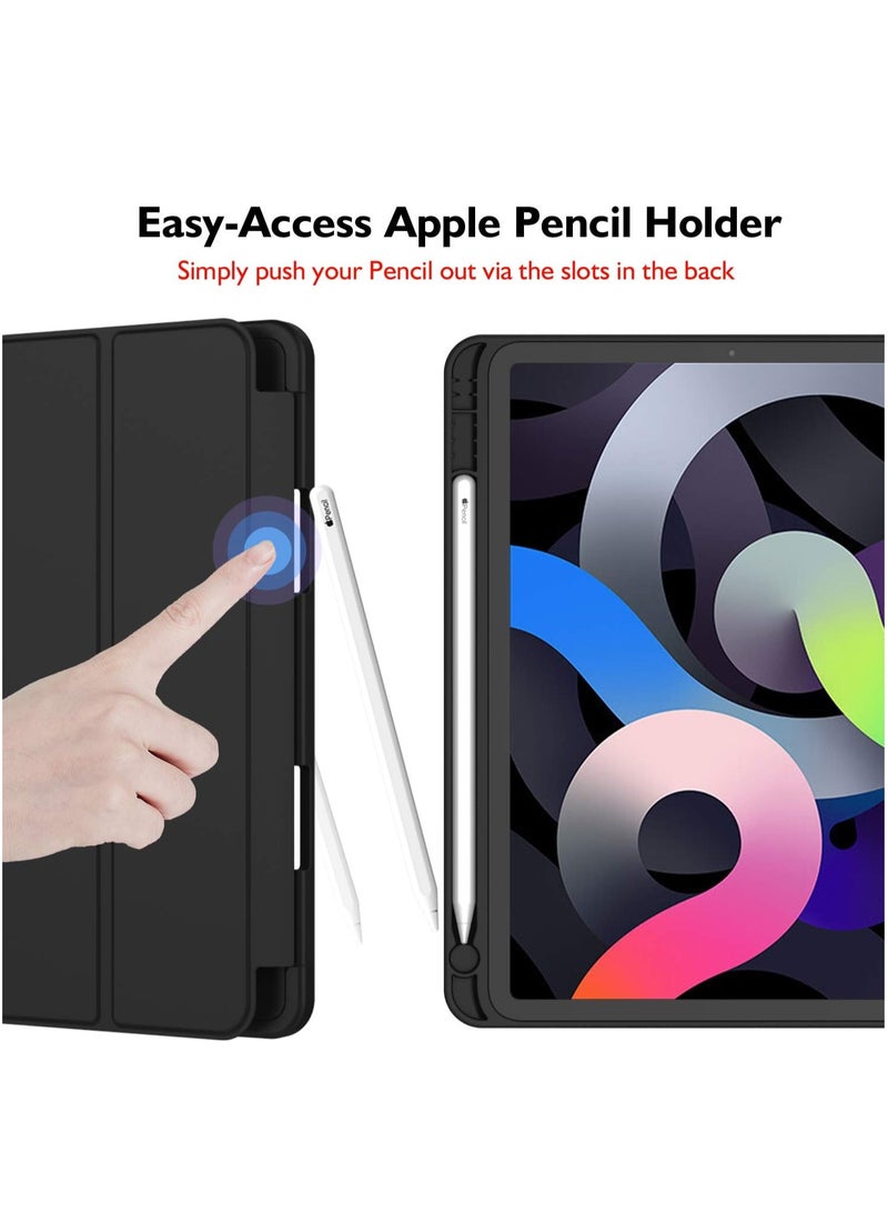 MIGOFAST iPad Air 11 Inch Case 2024 (6th Generation), iPad Air 5th Generation Case 2022/4th Generation Case 2020 10.9 Inch with Pencil Holder, Trifold Stand Smart Case (Black) - Image 3