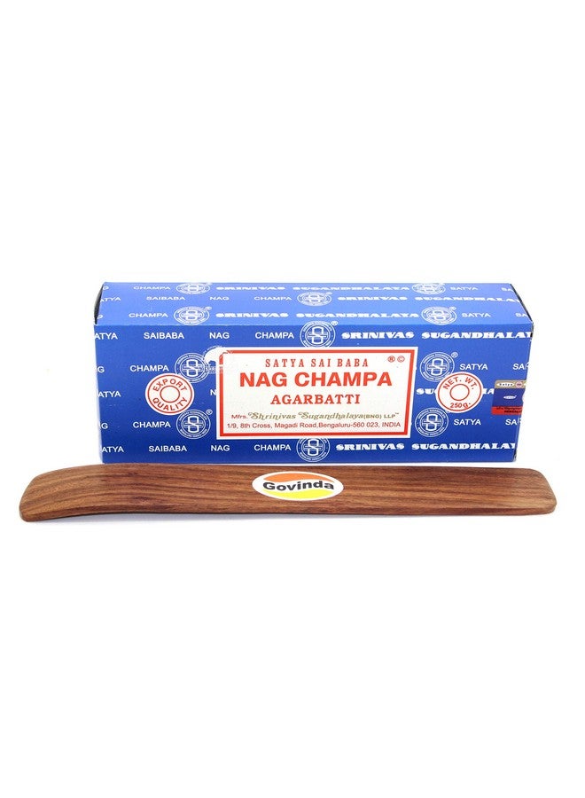 Govinda Govinda - Bangalore (BNG) Nag Champa Argarbatti 250 Grams with Incense Holder - Image 1