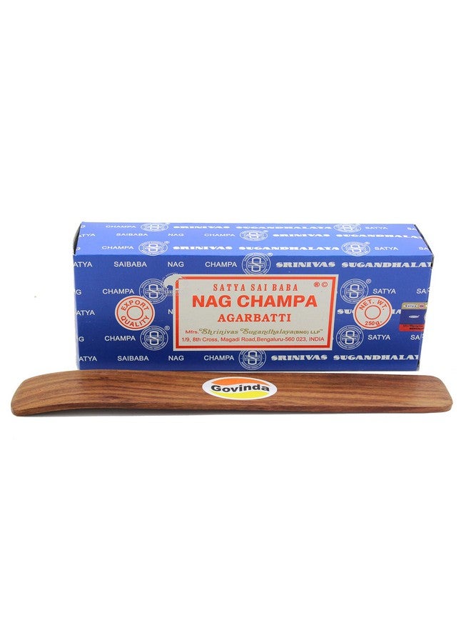 Govinda Govinda - Bangalore (BNG) Nag Champa Argarbatti 250 Grams with Incense Holder - Image 2