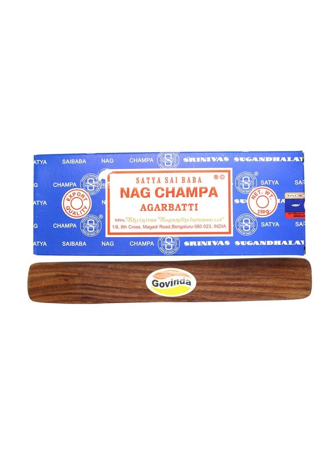Govinda Govinda - Bangalore (BNG) Nag Champa Argarbatti 250 Grams with Incense Holder - Image 3