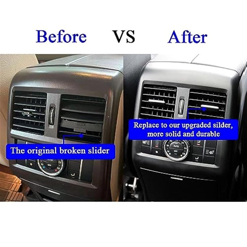 Yurefax Car Rear Air Conditioner Vent Grille Outlet Tab Clip Slider - Image 4