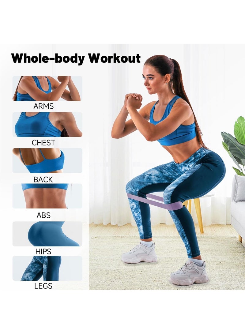 Bukela Resistance Loop Exercise Bands for Working Out, Fitness Elastic Bands, Workout Bands for Home Gym, Stretching, Yoga, Pilates, Physical Therapy (5pcs Set) - Image 3