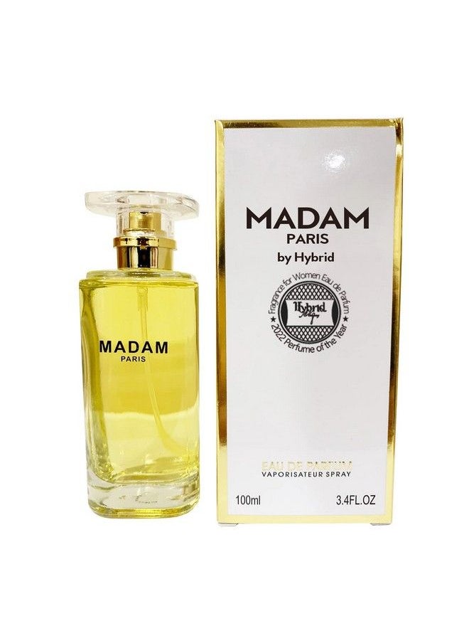 Hybrid & Company - Madam Paris Fragrance For Women Eau De Parfum Natural Spray Classic Scent 3.4 Fl Oz - Image 1