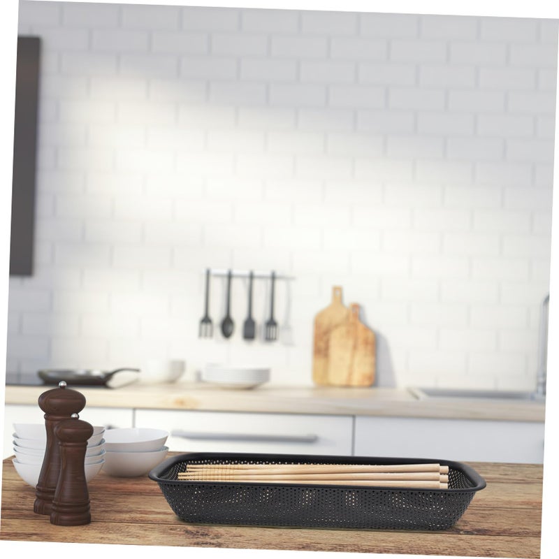 3 Piece Stainless Steel Utensil Holder Compact Dish Drying Basket For Cutlery Chopsticks - Image 5
