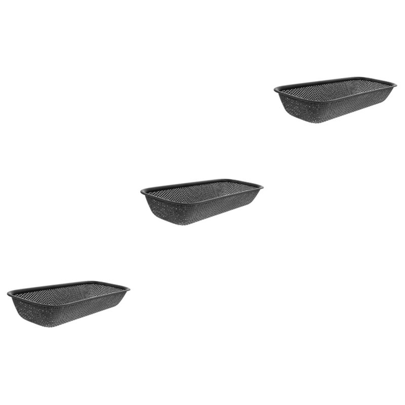 3 Piece Stainless Steel Utensil Holder Compact Dish Drying Basket For Cutlery Chopsticks - Image 2