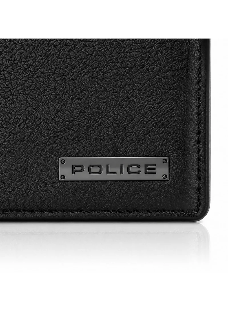 Police Heli Heli Black Leather Wallet for Men for Men | Best Price UAE