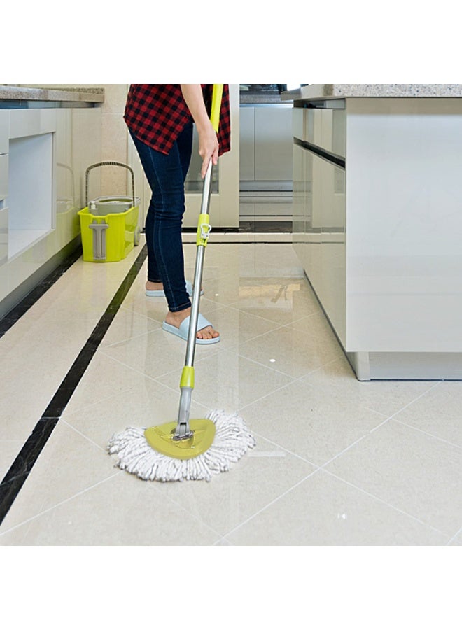 4 Pack EasyWring Spin Mop Refill Replacement Heads - Microfiber, Compatible with Triangle Spin Mop, Multi-Surface Cleaning - Image 3