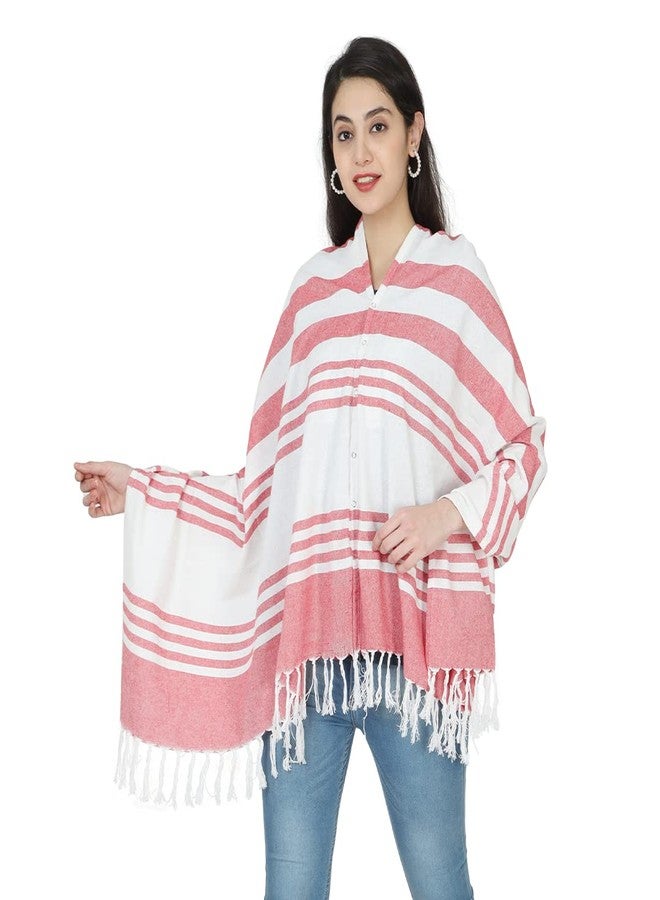 nene Mother's Multi-Purpose Large Size Nursing/Feeding Scarf-Wrap Stole (Red) - Image 2