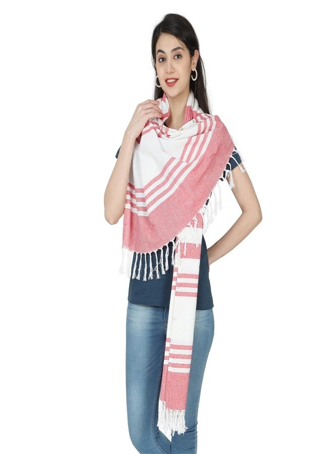 nene Mother's Multi-Purpose Large Size Nursing/Feeding Scarf-Wrap Stole (Red) - Image 1