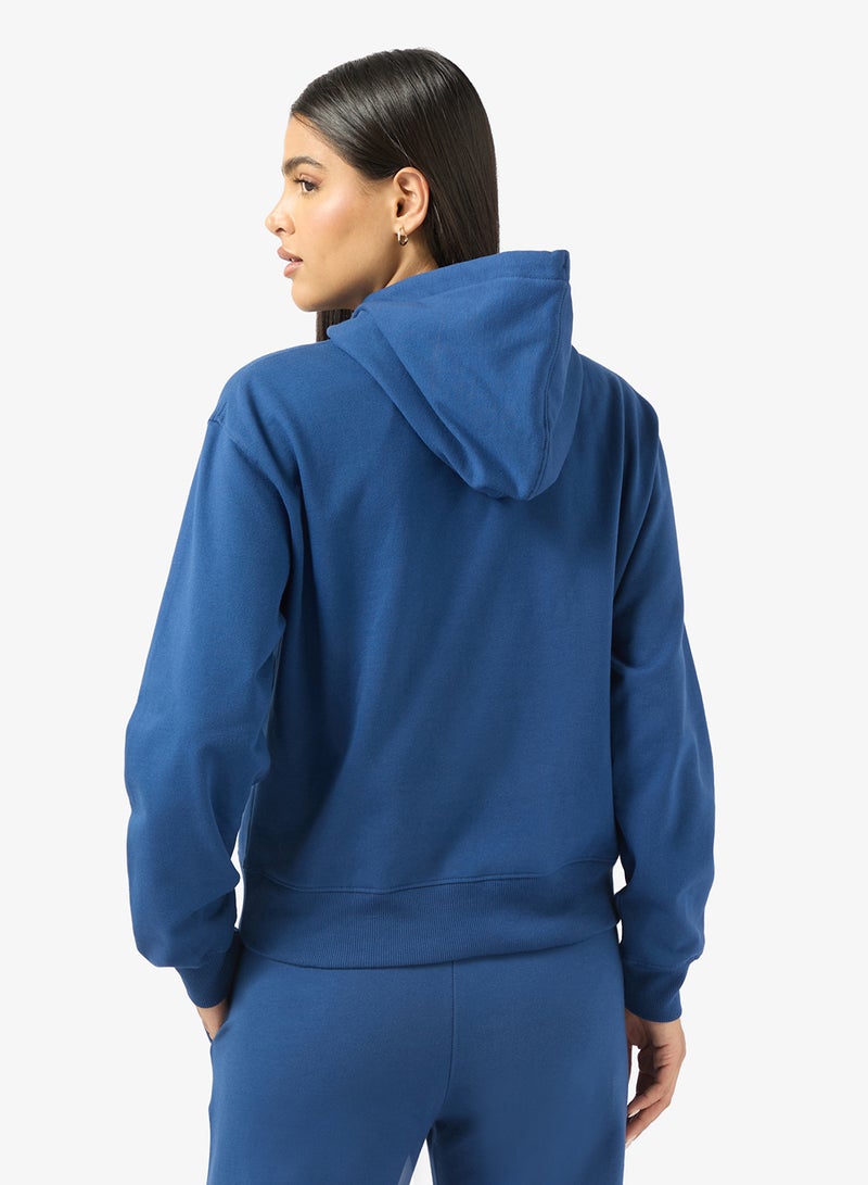 Ginger Basics Cotton Hooded Oversize Fleece Sweatshirt - Image 2