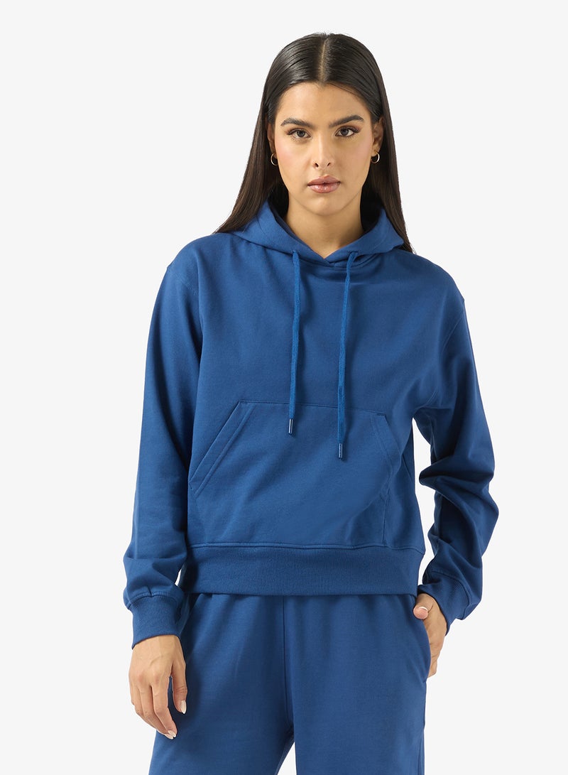 Ginger Basics Cotton Hooded Oversize Fleece Sweatshirt - Image 1