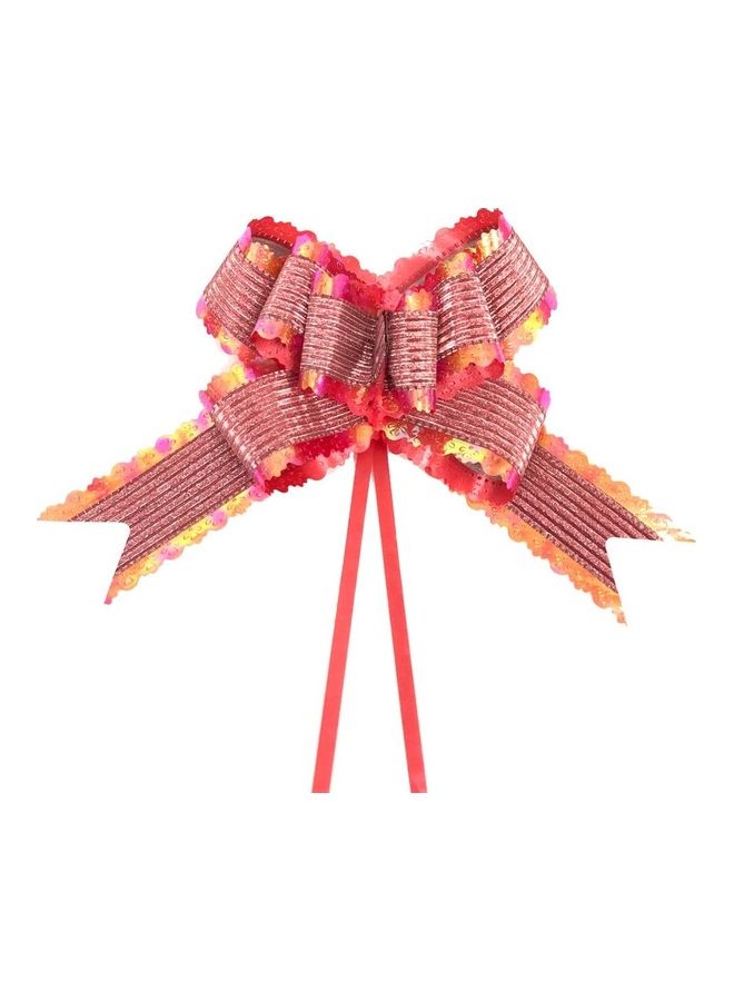Loquat 50-Piece Gift Wrapping Pull Bows Set Pink/Red/Yellow - Image 1