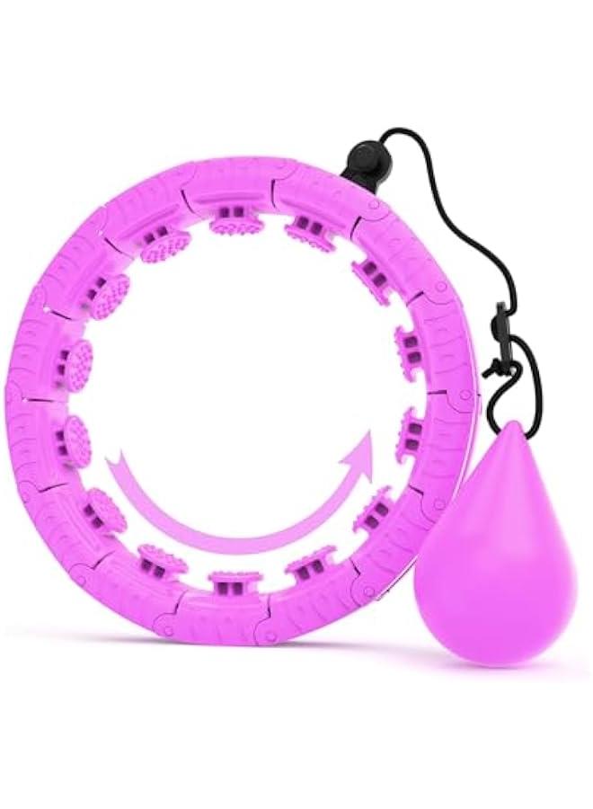 هوكور حلقة هولا دائرية ثقيلة مع 26 وصلة لفقدان الوزن للبالغين، طوق لياقة بدنية انفينيتي بمقاس كبير، معدات تمرين ذكية للنساء - Image 1