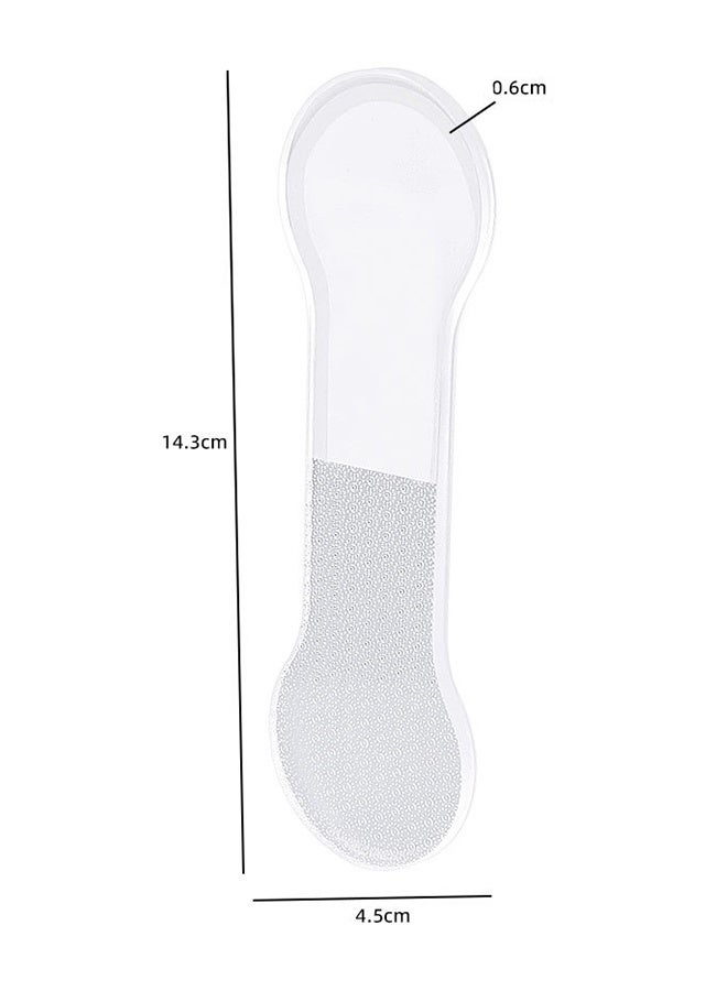 Glass Foot File 8-Shaped Rough and Smooth Sides Callus Remover Feet Heel Scrubber Dead Skin Scraper Pumice Stone Professional Pedicure Tools for Women and Men - Image 2