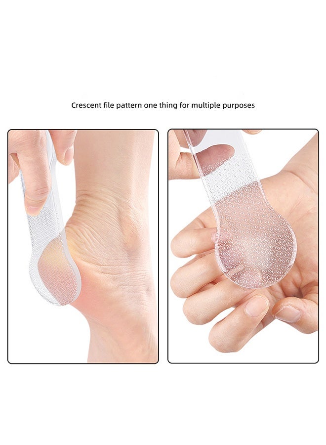 Glass Foot File 8-Shaped Rough and Smooth Sides Callus Remover Feet Heel Scrubber Dead Skin Scraper Pumice Stone Professional Pedicure Tools for Women and Men - Image 4