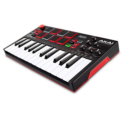 Akai Professional أكاي بروفيشنال MPK ميني بلاي | لوحة مفاتيح ميني مستقلة ووحدة تحكم USB مع مكبر صوت مدمج وتأثيرات بالإضافة إلى مجموعة برامج مشمولة - Image 1