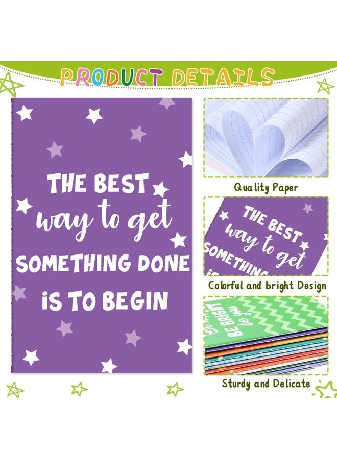 Zonon 24 Pcs Mini Colorful Notebooks Bulk Gifts, Funny Motivational Journals Notepads Inspirational Notepads Kids Small Pocket Notebook Teacher School Office Prizes Travel(Positive Style) - Image 3