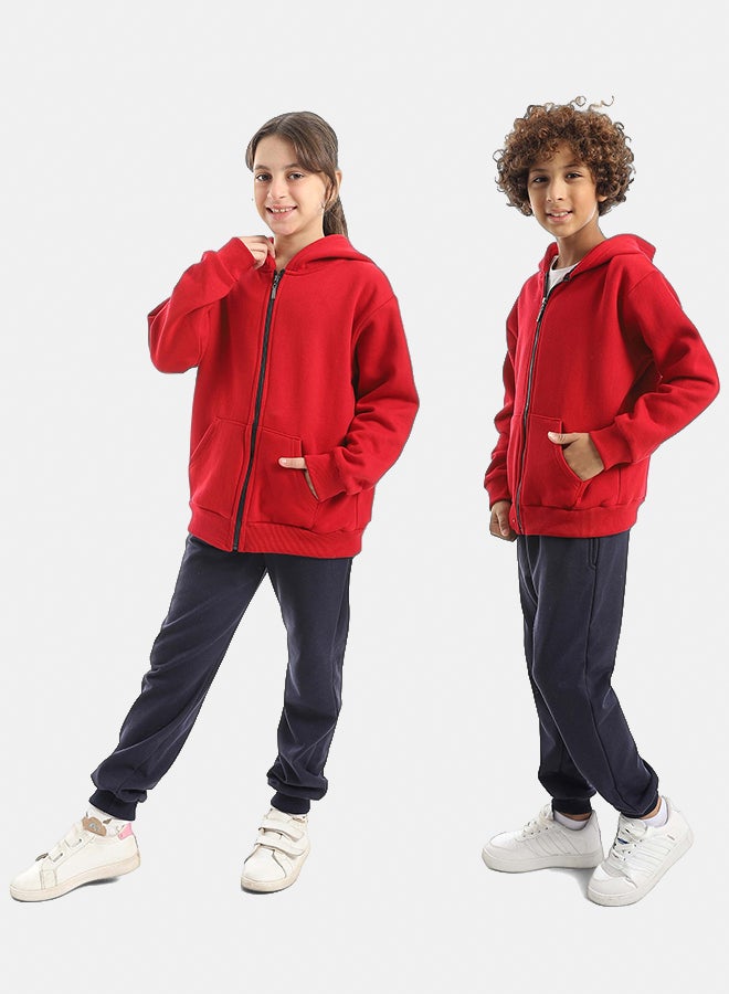 Red Circle Sweatshirt & Pants Set Kids Unisex - Image 2