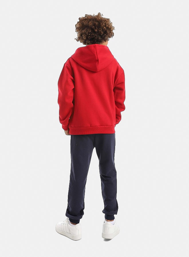 Red Circle Sweatshirt & Pants Set Kids Unisex - Image 3