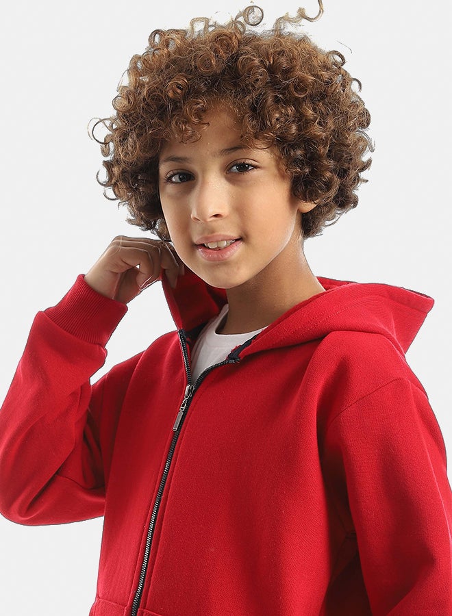 Red Circle Sweatshirt & Pants Set Kids Unisex - Image 4