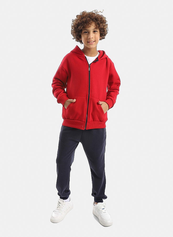 Red Circle Sweatshirt & Pants Set Kids Unisex - Image 1
