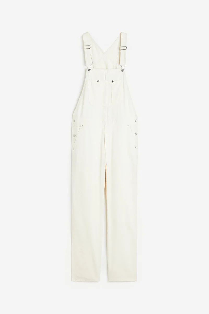 H&M Relaxed Fit Linen-blend dungarees