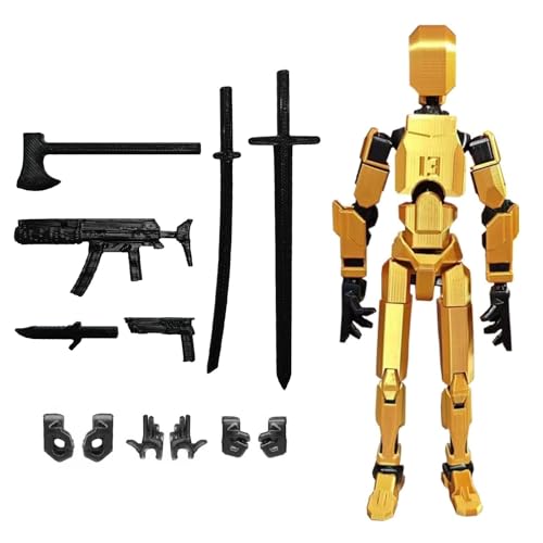 FoxVilla Assembly Completed T13 Action Figure Titan 13 3D Printed Action Figure 3D Printed Titan13 Assembled Dummy 13 Lucky 13 Toy Figure - Image 1
