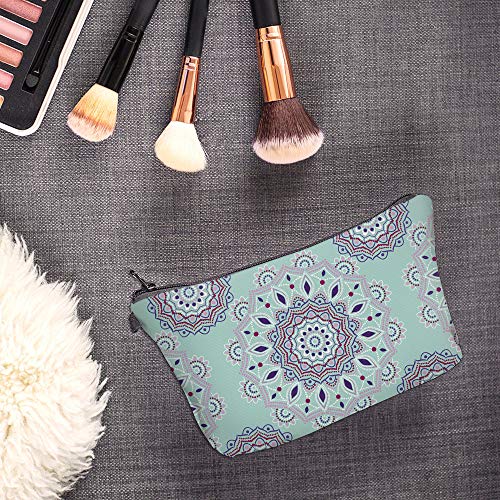 Deanfun Cosmetic Bag for Women, Mandala Flowers Waterproof Makeup Bags Roomy Toiletry Pouch Travel Accessories Gifts (51456) - Image 4