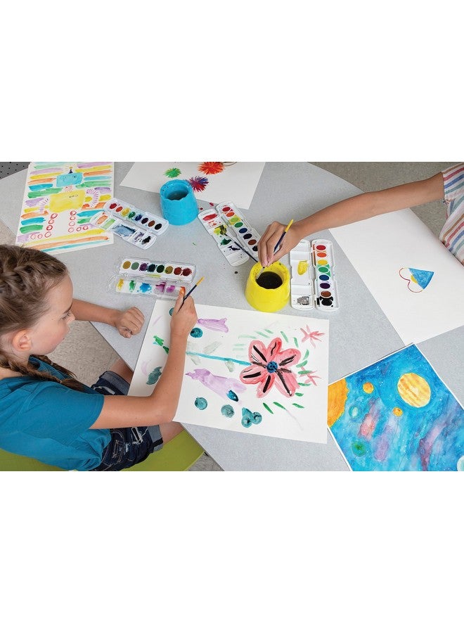 Prang Oval Pan Watercolors Set Refill Tray, Assorted Colors, 1 Count (Pack of 3) - Image 2