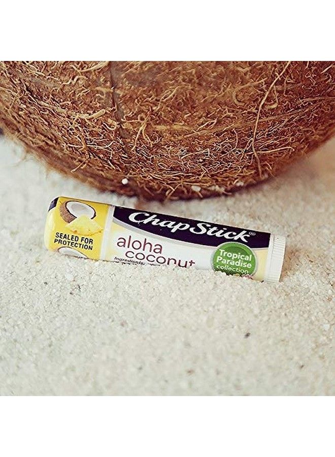 chapstick Limited Edition Tropical Paradise Collection Aloha Coconut Flavored Skin Protectant Lip Balm Tube Great For Moisturizing & Hydrating Chapped Cracked Dry Lips Â€“ 0.15Oz Each 12 Sticks - Image 5