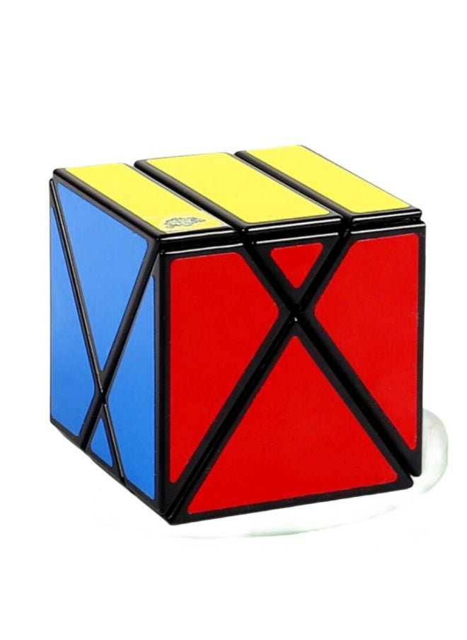 null - Blue And Blue Cross Rubik's Cube XY Cube Deformation Four-axis Oblique Rubik's Cube Color Shape Space Challenge-Color:Vertical And Horizontal Rubik's Cube - Image 1