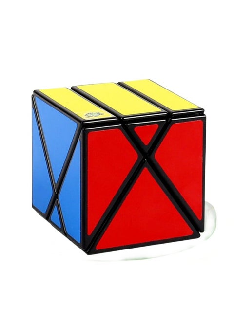 Blue And Blue Cross Rubik's Cube XY Cube Deformation Four-axis Oblique Rubik's Cube Color Shape Space Challenge-Color:Vertical And Horizontal Rubik's Cube