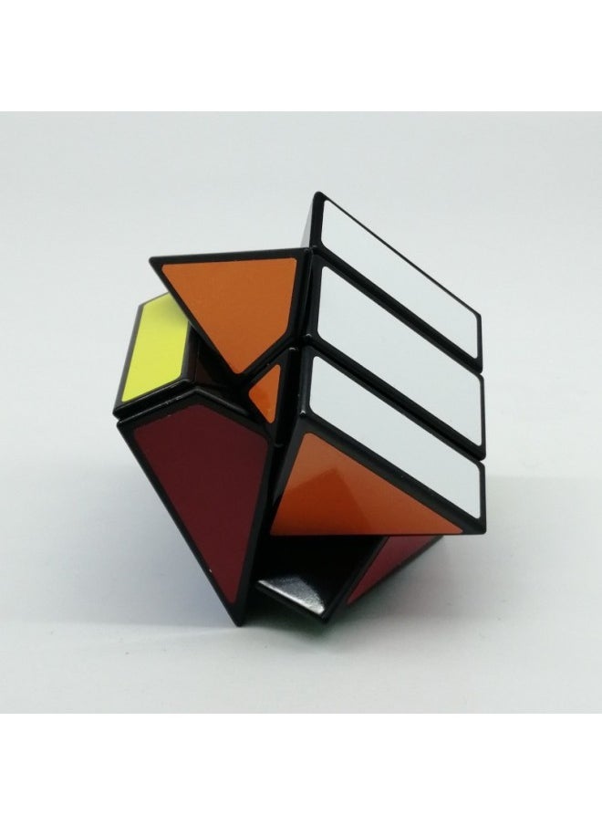 null - Blue And Blue Cross Rubik's Cube XY Cube Deformation Four-axis Oblique Rubik's Cube Color Shape Space Challenge-Color:Vertical And Horizontal Rubik's Cube - Image 1