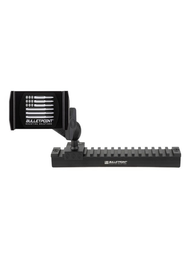 Bulletpoint Mounting Solutions Metal Picatinny-Style Rail Dash Mount Phone Holder Compatible with 2024+ Ford Ranger - Image 1