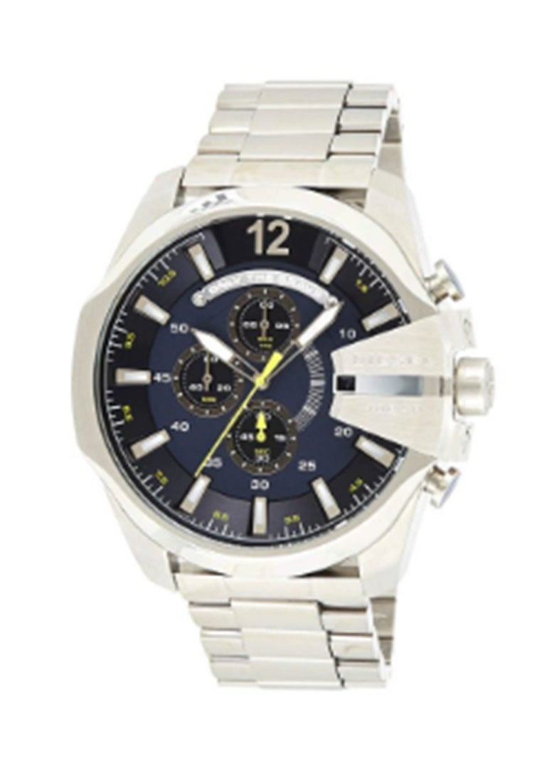 Diesel Fuel Round Shape Stainless Steel Chronograph Wrist Watch 51 mm - Silver - DZ4465 - Image 1