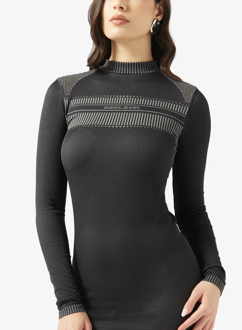 Guess  Enginered Seamless Mini Dress for Women | Best Price UAE