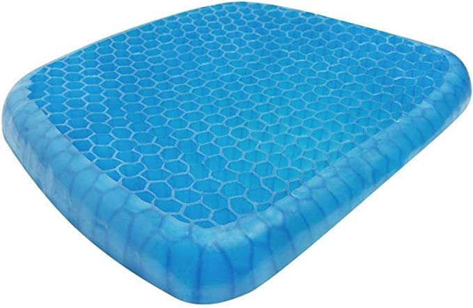 HETANSH ICON 1Pcs Egg Gel Seat Cushion Breathable Gel Cushion Chair Pads with NonSlip Cover for Home Office Car Wheelchair