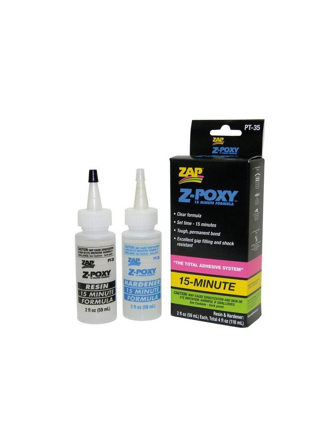 Zap Glue Z Poxy 15 Minute Epoxy 4 Oz Paapt35 Epoxies - pzsku/ZD83F9B21897352E45681Z/45/_/1724480186/ff96028e-5e63-4551-ad41-39bf9cfebbd9